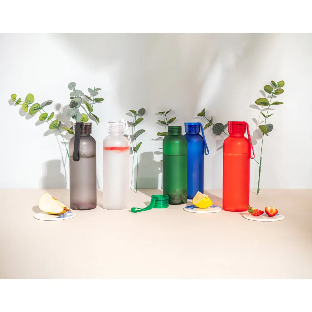 CARGNIN. Squeeze esportiva em PET 100% reciclado, com acabamento fosco (600 mL) - Thumbnail 10