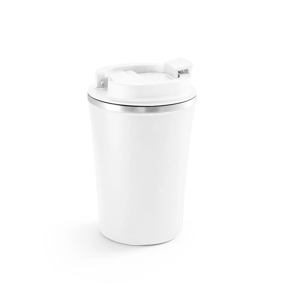 PHELPS. Copo de viagem térmico em aço inox e PP, de parede dupla isolada a vácuo (470 mL) - Thumbnail 7