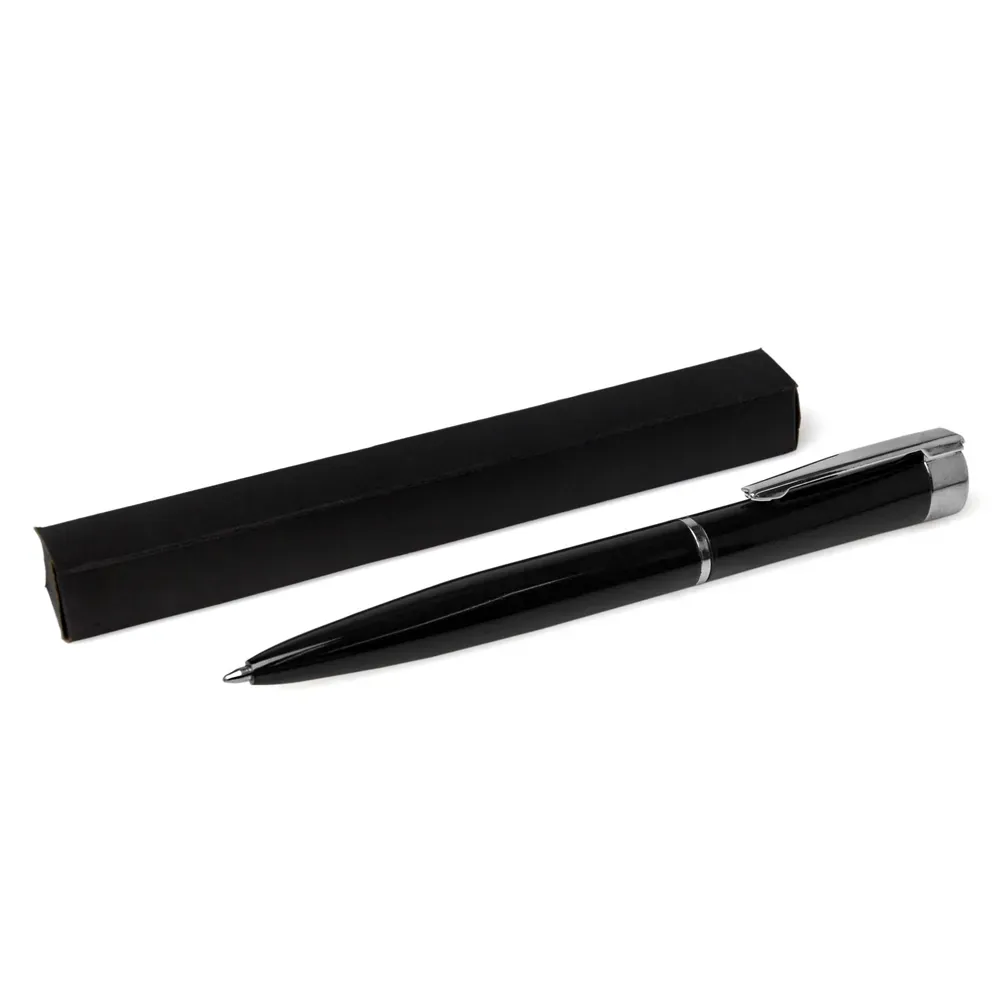 Caneta Em Alumínio - Preto