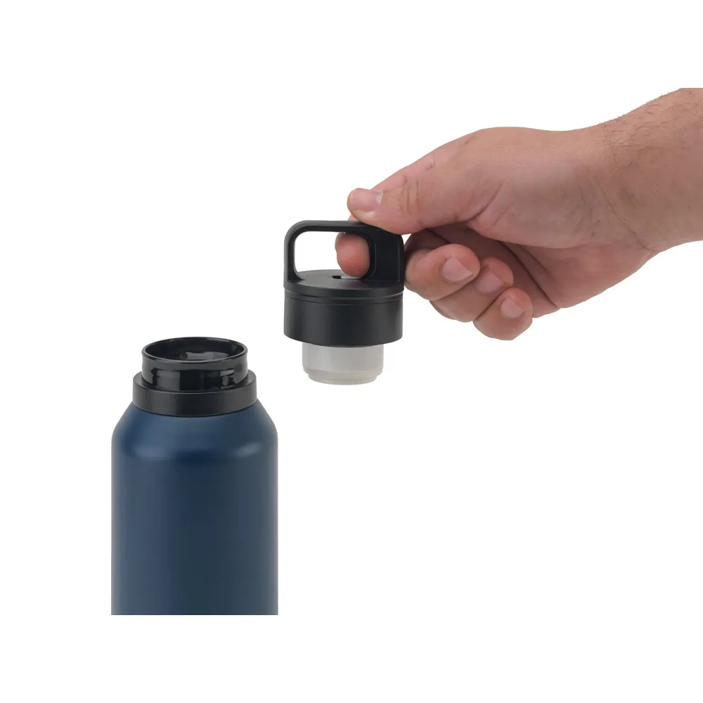 NICKLAUS. Garrafa térmica em aço inox 91% reciclado com parede dupla isolada a vácuo (590 mL) - Thumbnail 6