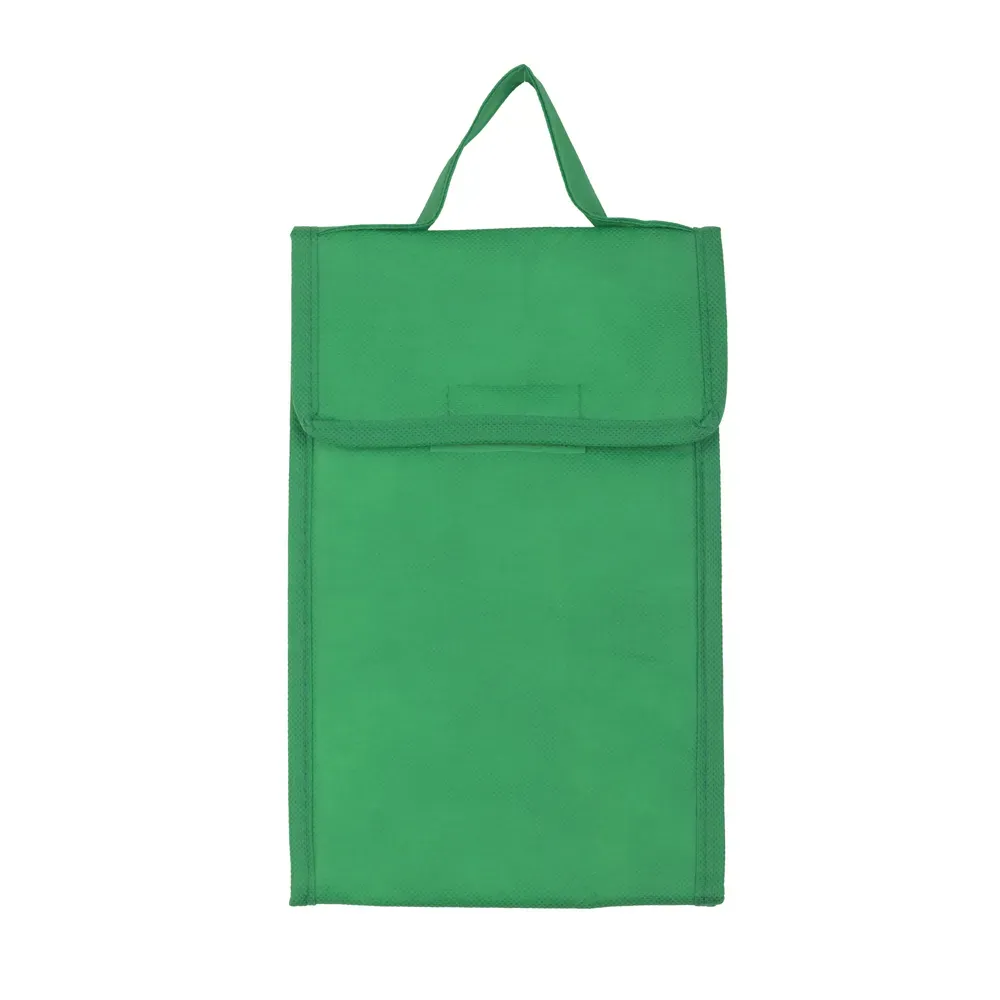 Bolsa Térmica Em Tnt 80G/M² - Verde - 27X17X10,5 Cm - Thumbnail 2