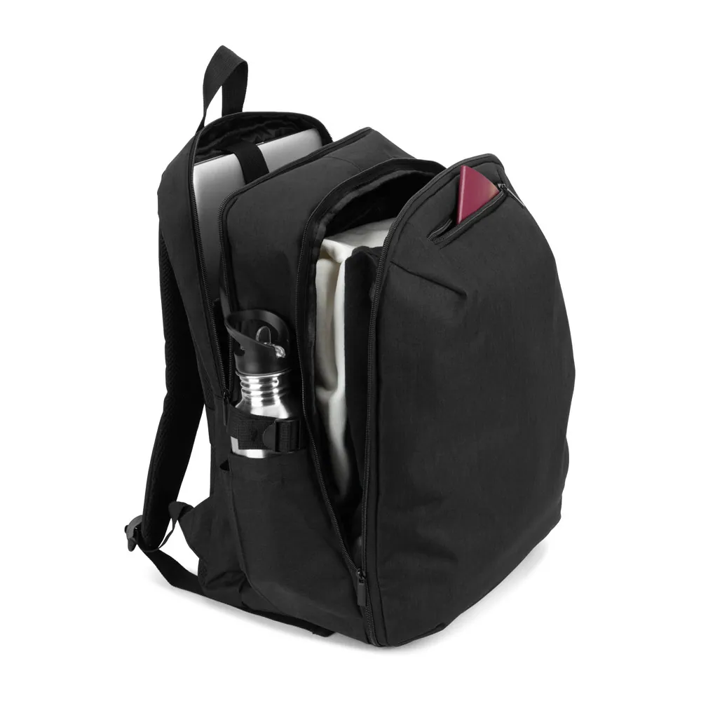 UDINE. Mochila com um compartimento de abertura total em poliéster reciclado 300D de alta densidade (16") - Thumbnail 7