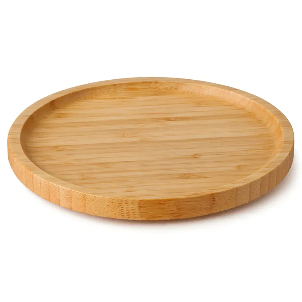 Petisqueira Em Bambu Redonda - 20X1,9Cm