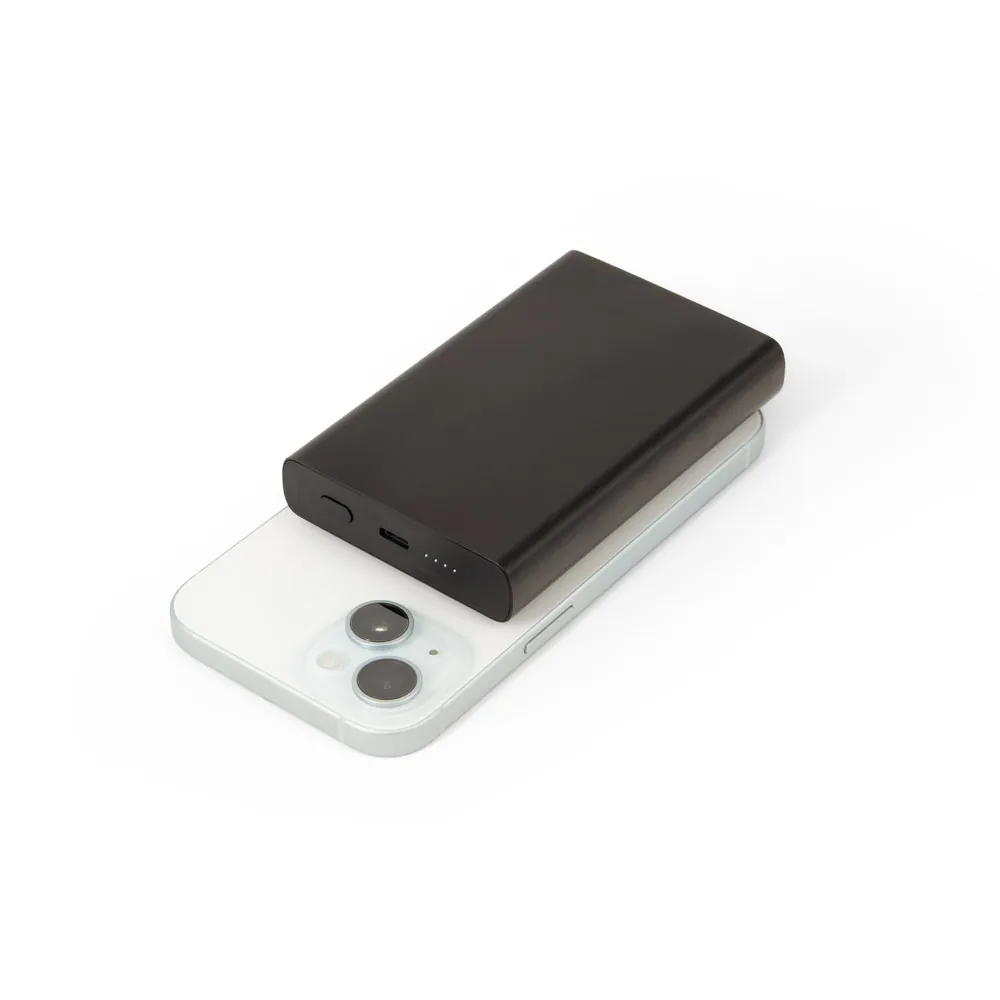 WRIGHT 10. Bateria portátil magnética com carregamento super-rápido em alumínio reciclado e ABS reciclado (10.000 mAh) - Thumbnail 4