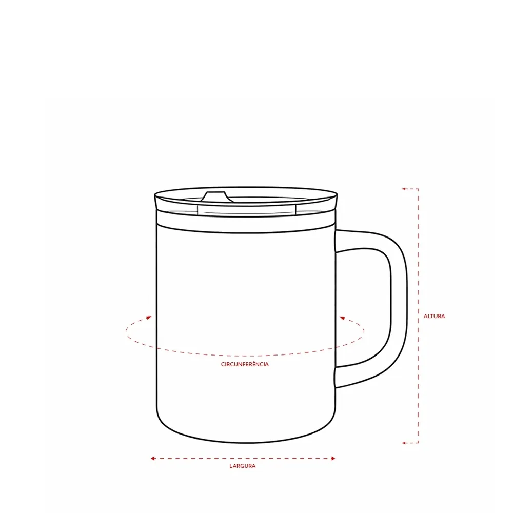 Caneca Parede Dupla 450ml - Thumbnail 8