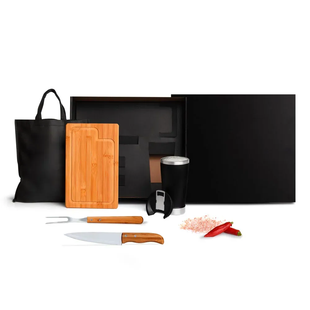 Kit Para Churrasco/Cerveja Com Sacola - 5 Pçs