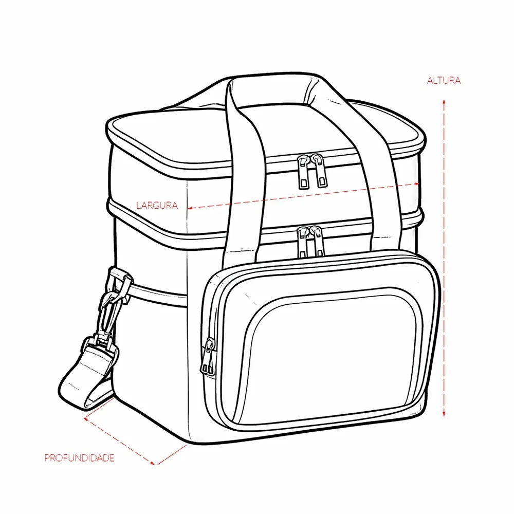 Bolsa Térmica Dupla 12 Litros - Thumbnail 7
