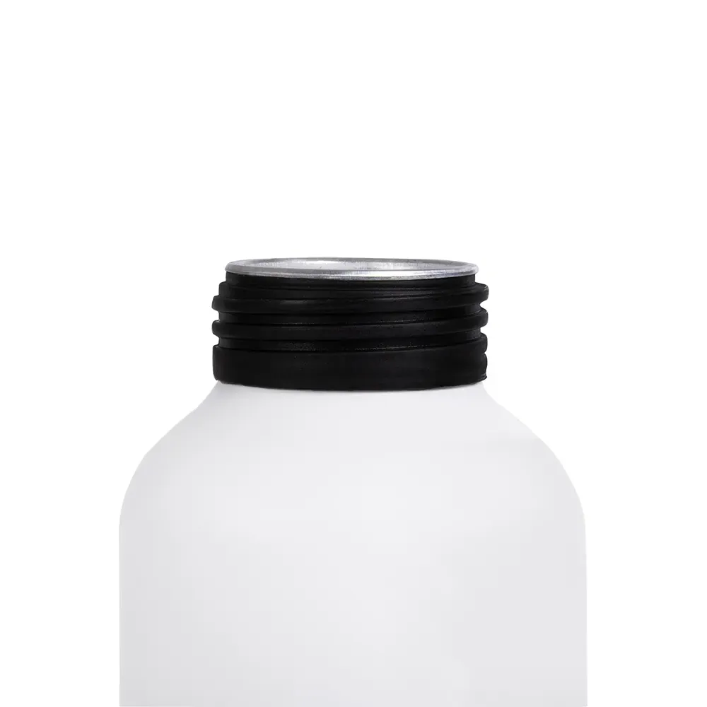 Garrafa Em Alumínio Branco - 600 Ml - Thumbnail 5