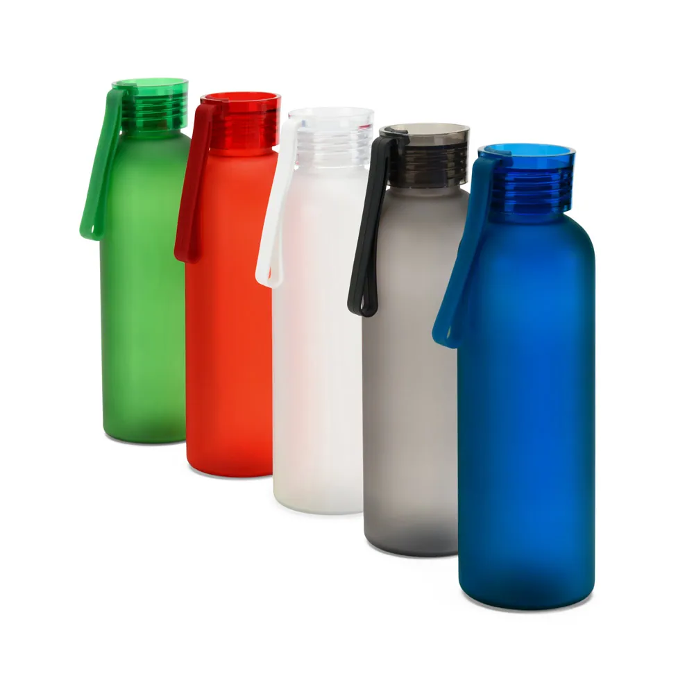 CARGNIN. Squeeze esportiva em PET 100% reciclado, com acabamento fosco (600 mL) - Thumbnail 11