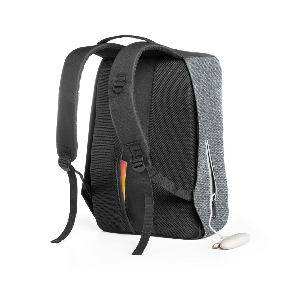 AVEIRO. Mochila para notebook (15.6'') com sistema antirroubo em 900D de alta densidade e tarpaulin (25 L) - Thumbnail 2
