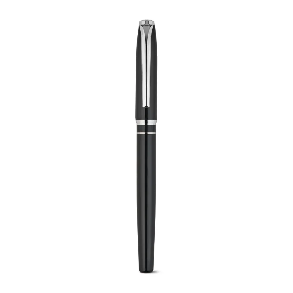 SARAMAGO. Set premium composto por 1 caneta esferográfica e 1 caneta roller em cobre e aço inox, com escrita em azul - Thumbnail 5