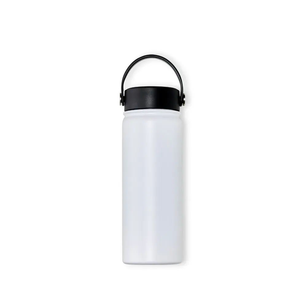 Garrafa Dupla Camada Na Cor Branca - 550 Ml - Thumbnail 3