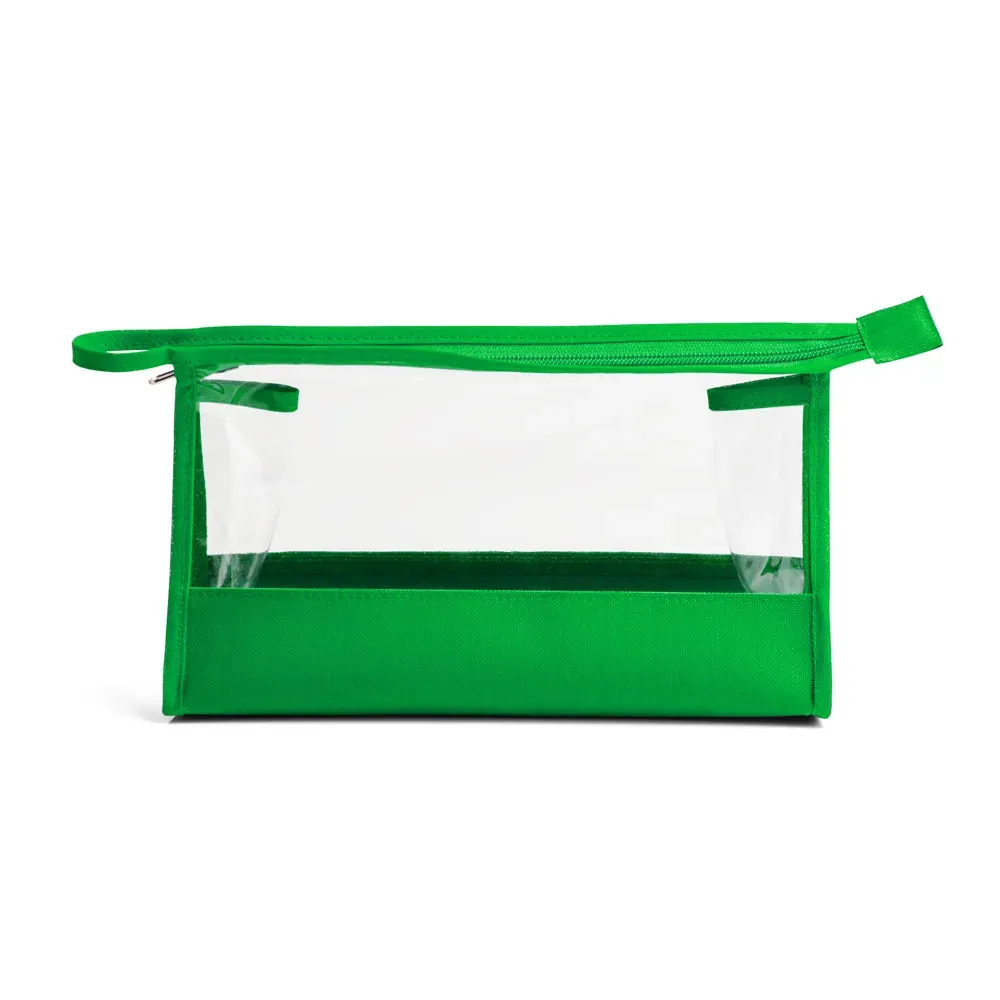 Necessaire Em Nylon 600 Pvc Verde - Thumbnail 4