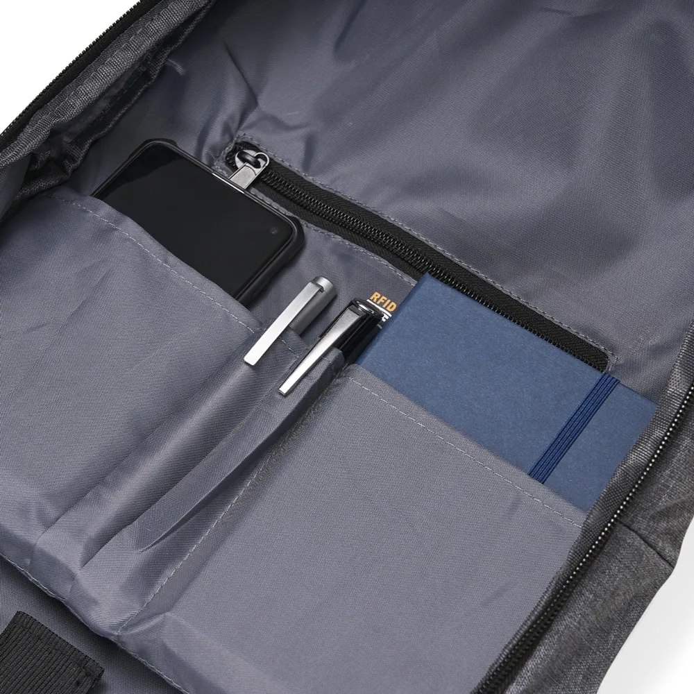 Mochila Poliéster com Bloqueador RFID - Thumbnail 5