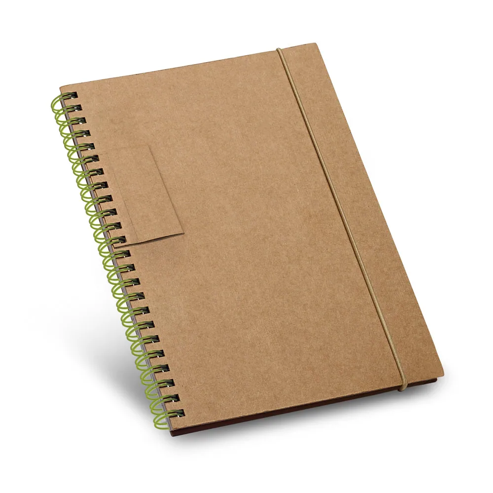 GARDEN. Caderno B6 de capa dura em cartão, com páginas pautadas recicladas - Thumbnail 5