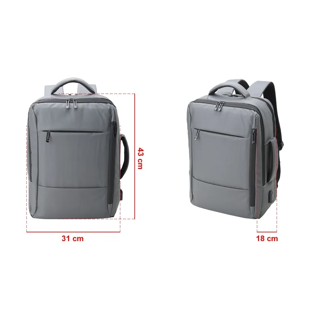 Mochila Couro Sintético USB 25L - Thumbnail 7