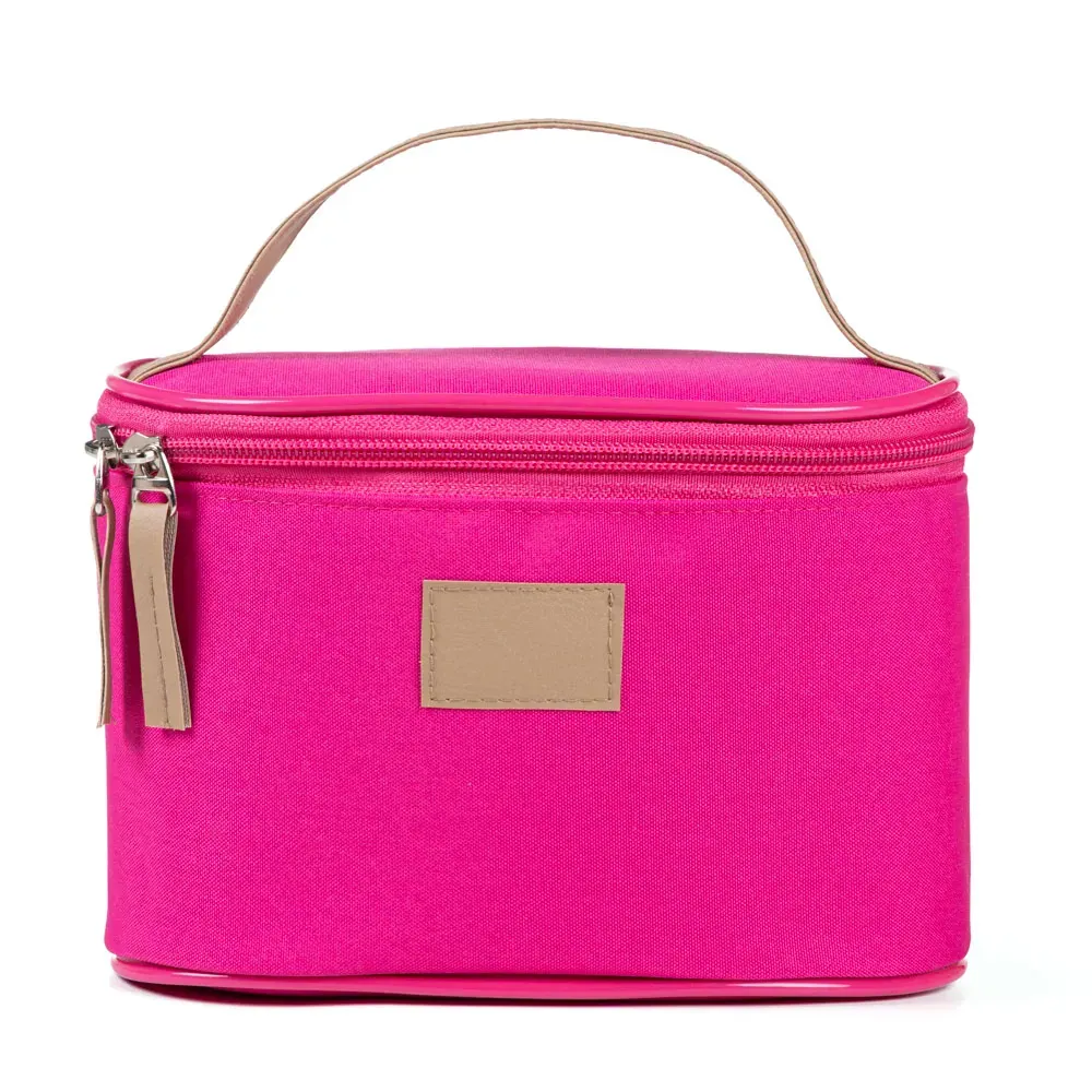 Bolsa De Cosmeticos Em Oxford/Pvc - Rosa - Thumbnail 2