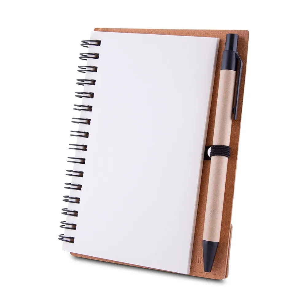 Caderno de Papelão com Caneta - Thumbnail 4