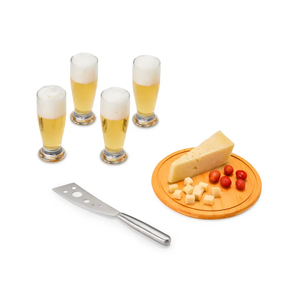 Kit Queijo E Cerveja - 6 Pçs - Com Faca - Thumbnail 3