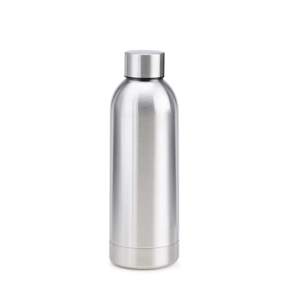 Garrafa Em Inox Parede Dupla - Prata - 500 Ml - Thumbnail 4