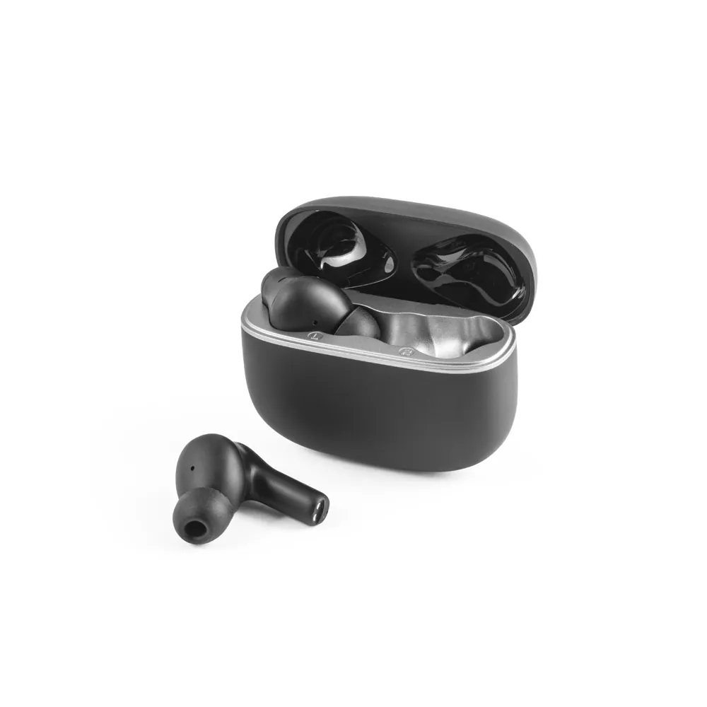 CAUBY. Fones de ouvido wireless com ANC e autonomia de 7h, em ABS 100% reciclado - Thumbnail 3
