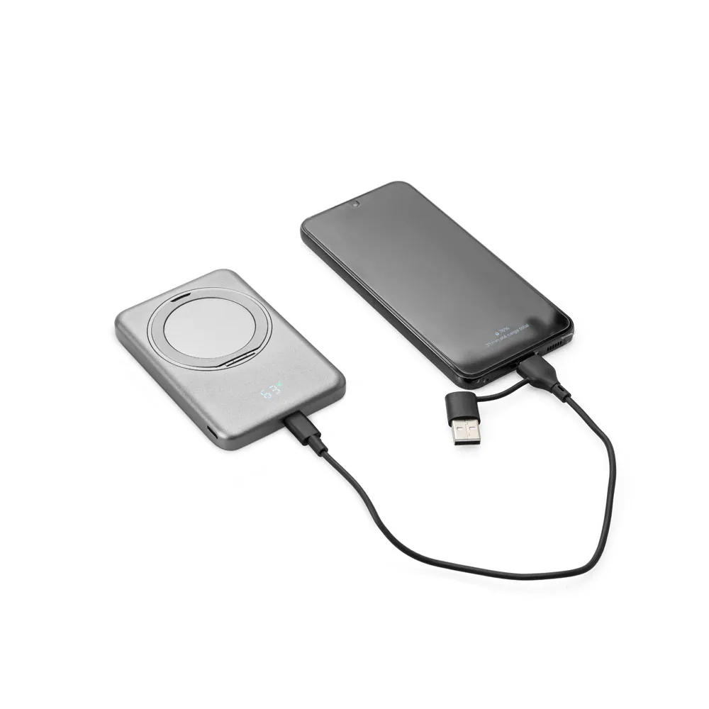 WARSHEL 5. Bateria portátil magnética com carregador por indução super-rápido (5.000 mAh), em ABS 100% reciclado - Thumbnail 15