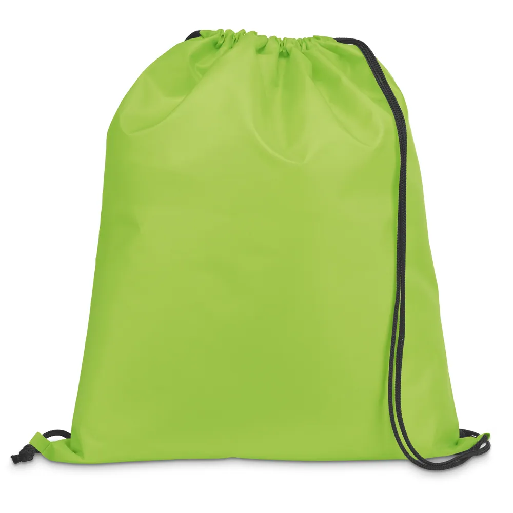 CARNABY. Sacola tipo mochila em 210D com cordões em preto - Thumbnail 9