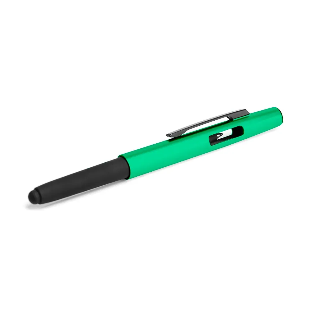 Caneta Esferográfica Em Abs Com Estojo - Verde - Thumbnail 2