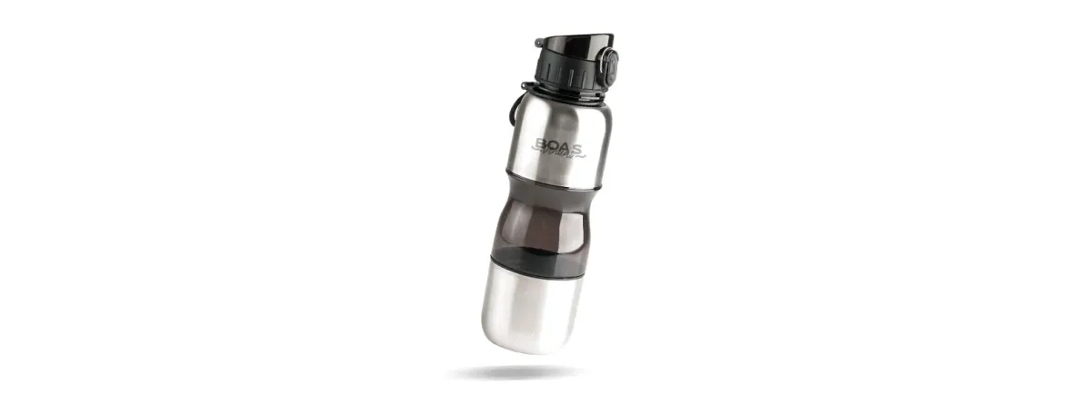 Squeeze Fumê Revestido Em Aço Inox - 750 Ml