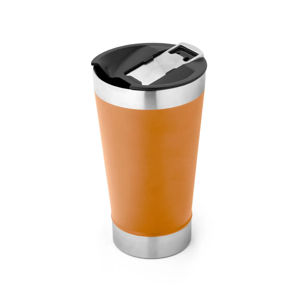 HALPERT LID. Copo de viagem em aço inox térmico, com parede dupla isolada a vácuo (630 mL) - Thumbnail 11