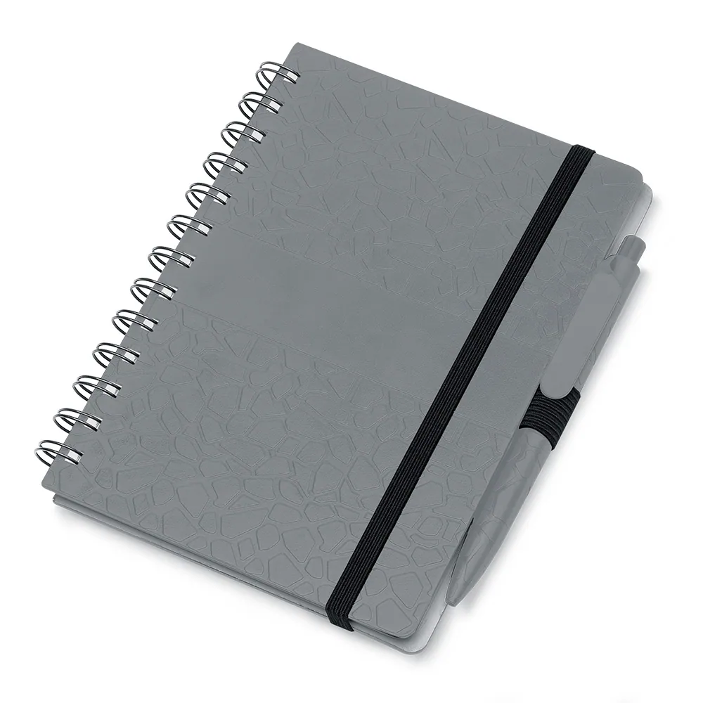 Caderno B6 Capa em ABS com Caneta - Thumbnail 3