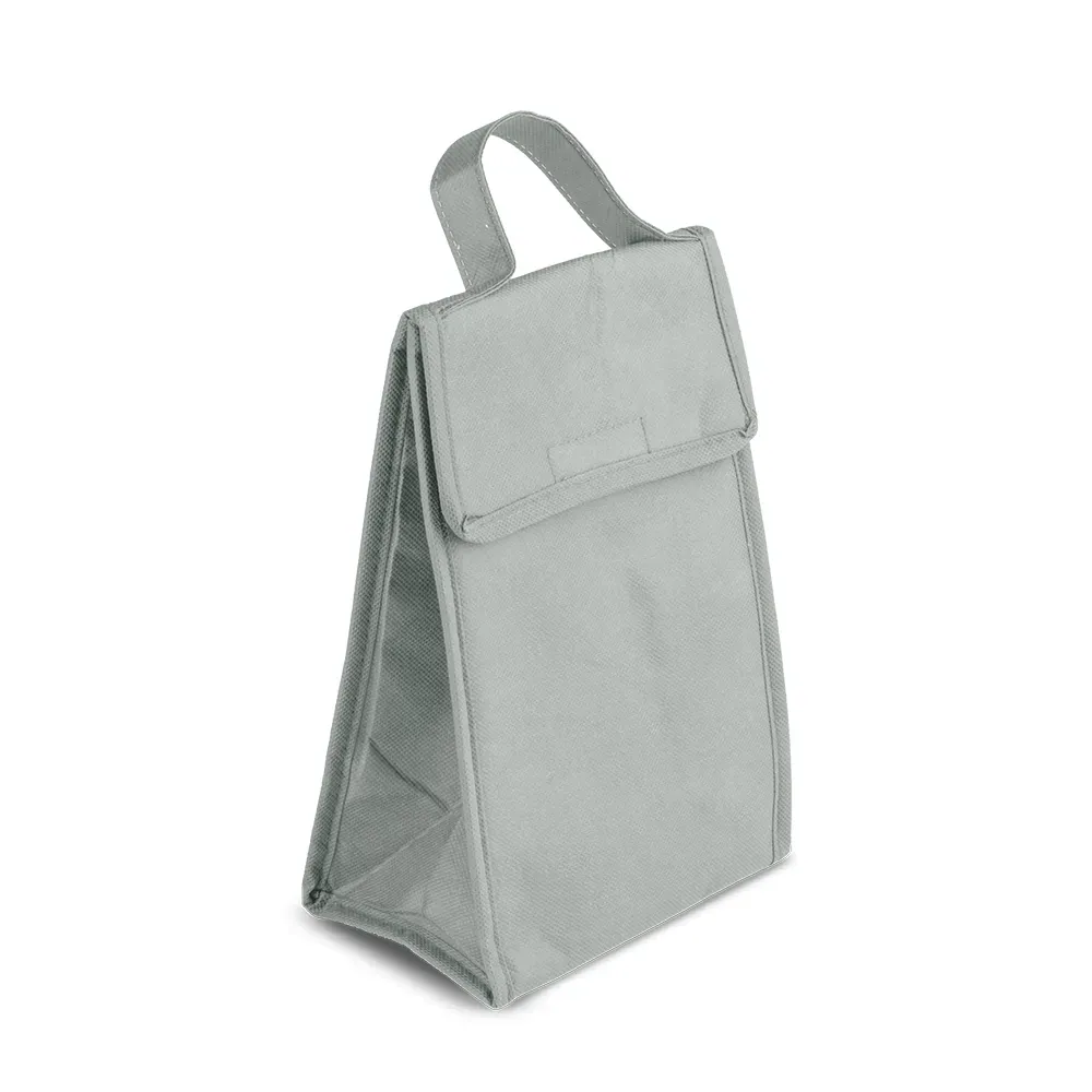 Bolsa Térmica Em Tnt 80G/M² - Cinza - 27X17X10,5 Cm