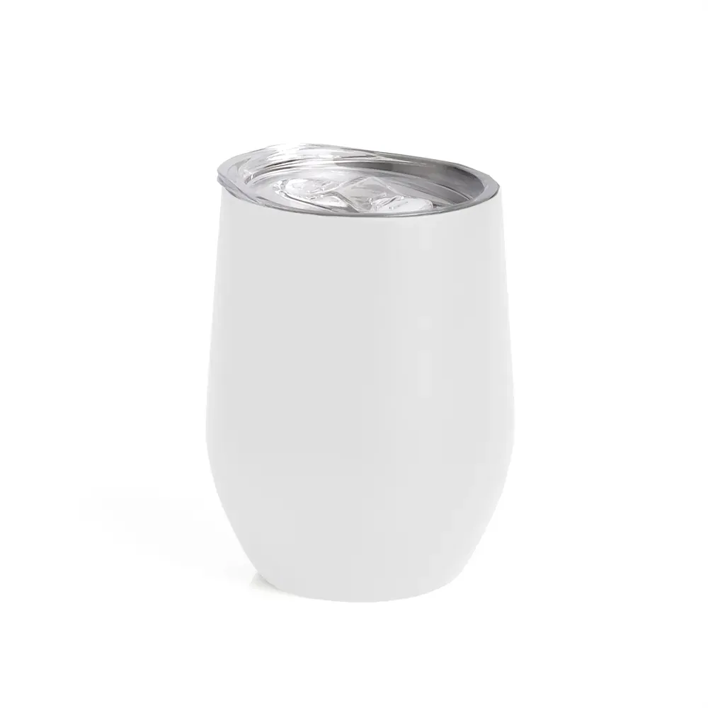 Copo Térmico C/ Tampa - Branco - 340 Ml - Thumbnail 5