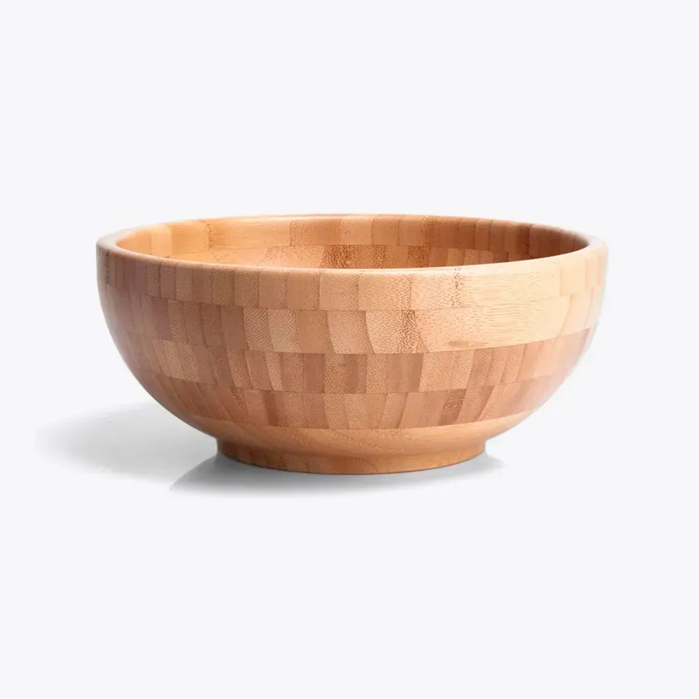 Cumbuca Em Bambu Com Colher 30Cm - 3L - Thumbnail 4