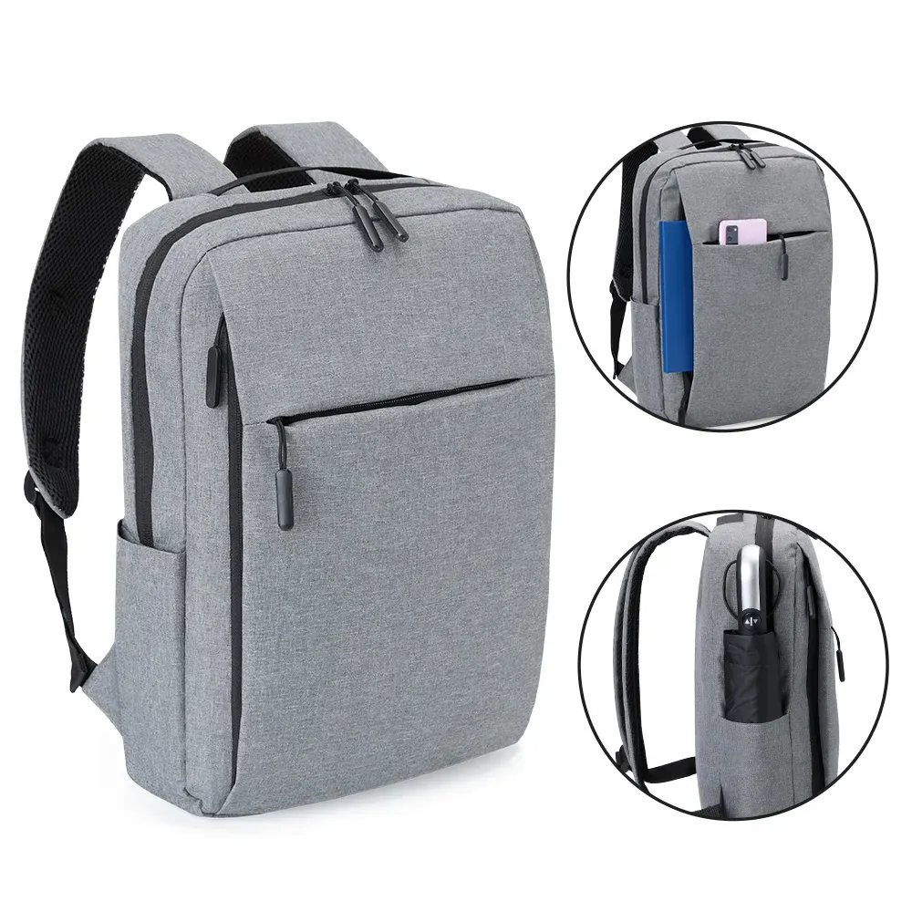 Mochila Em Poliéster 300D - Melange Cinza - 14L