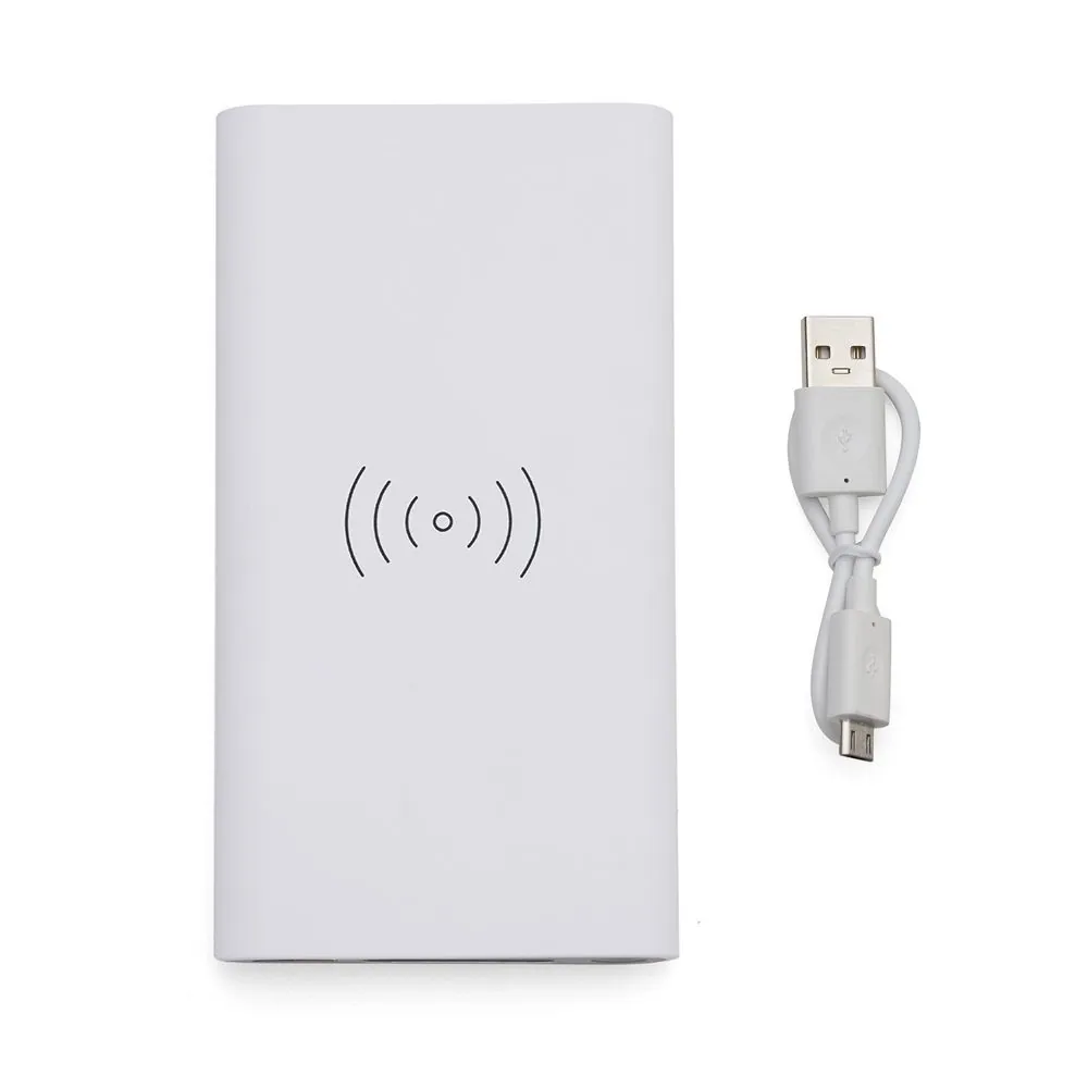 Power Bank 8000mAh com Carregamento via Indução ou via Cabo - Thumbnail 3