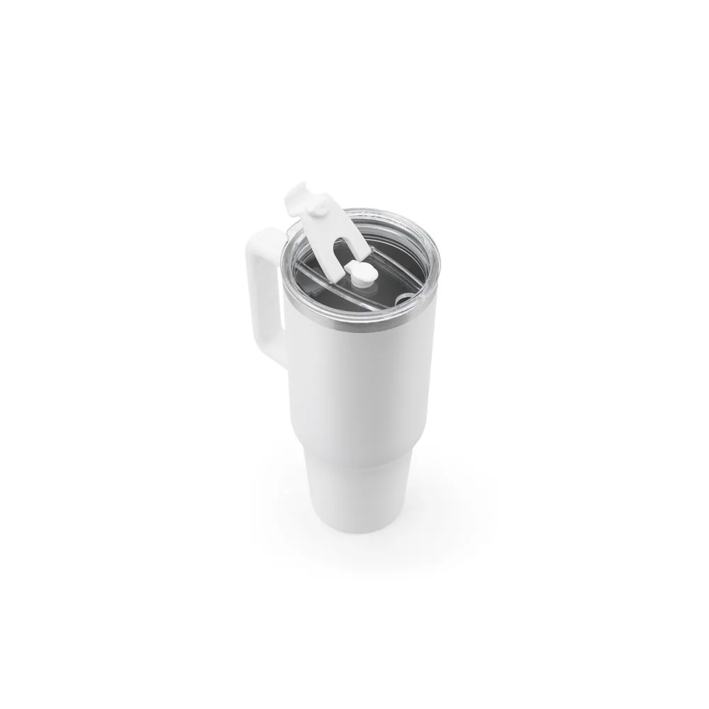 JOYNER XL. Copo de viagem térmico, de grande dimensão, em aço inoxidável 91% reciclado de parede dupla isolada a vácuo (1300 mL) - Thumbnail 7