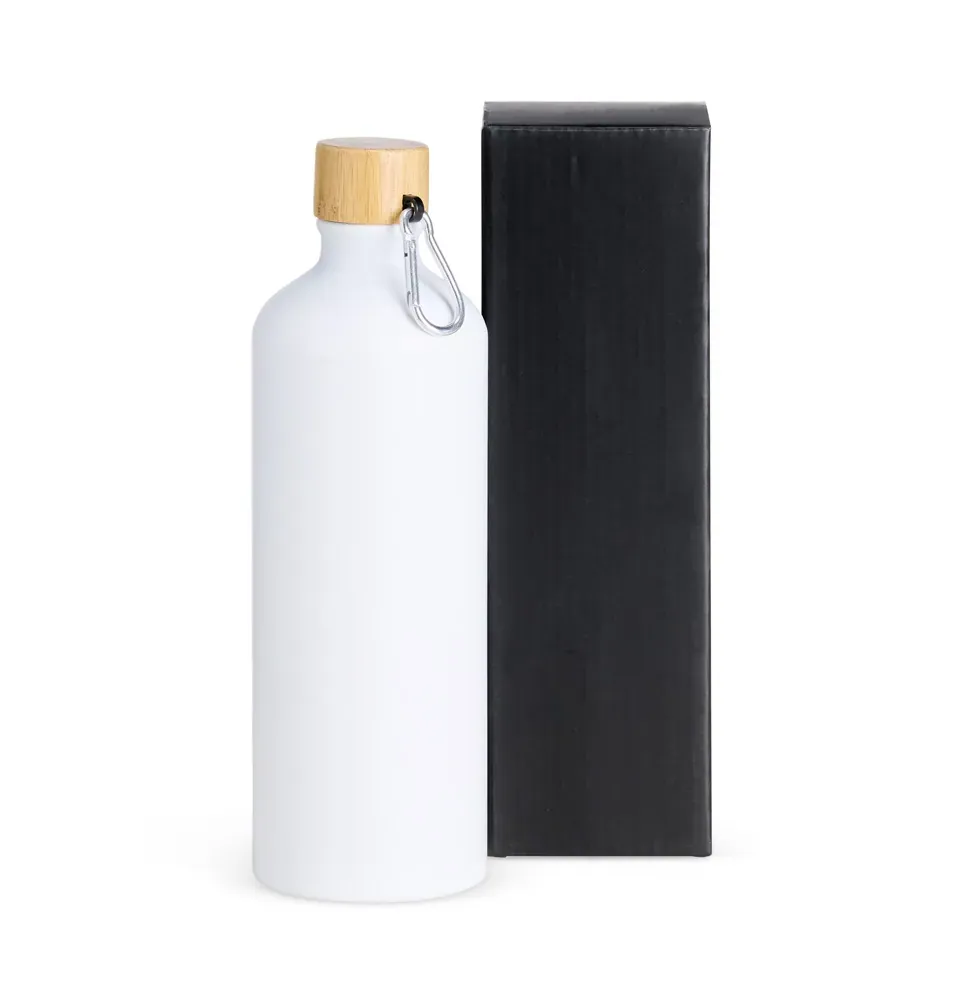 Garrafa Em Alumínio Branca - 1 Litro