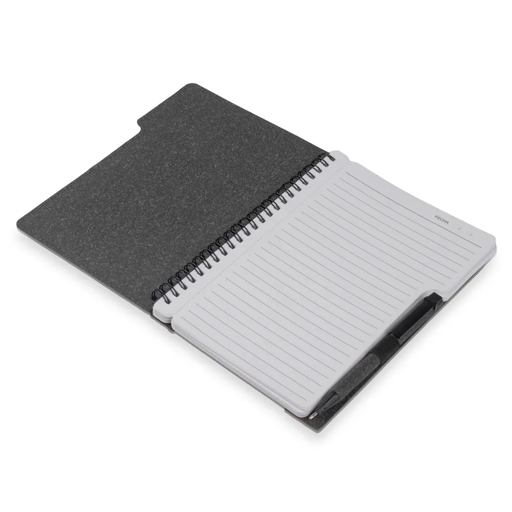 Caderno A5 Capa em Papelão Reciclado c/ Caneta - Thumbnail 8