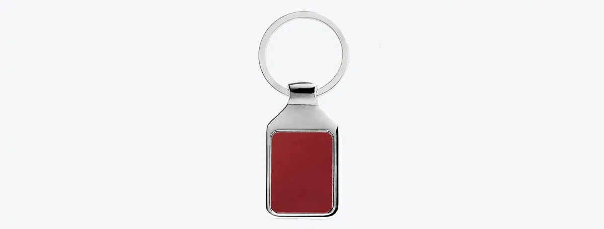 Chaveiro Em Metal Cromado - Vermelho - Thumbnail 3