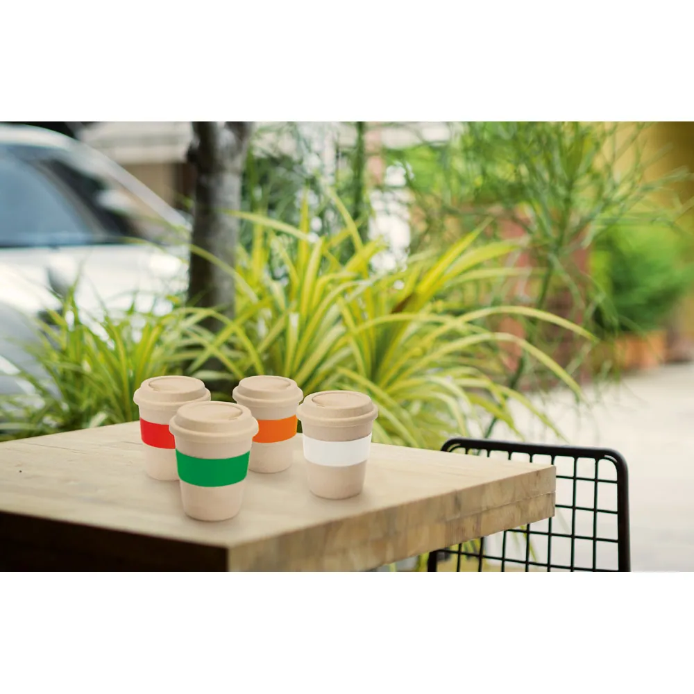 LATTE. Copo de viagem em fibra de bambu (60%) e PP (40%) com tampa (380 mL) - Thumbnail 9