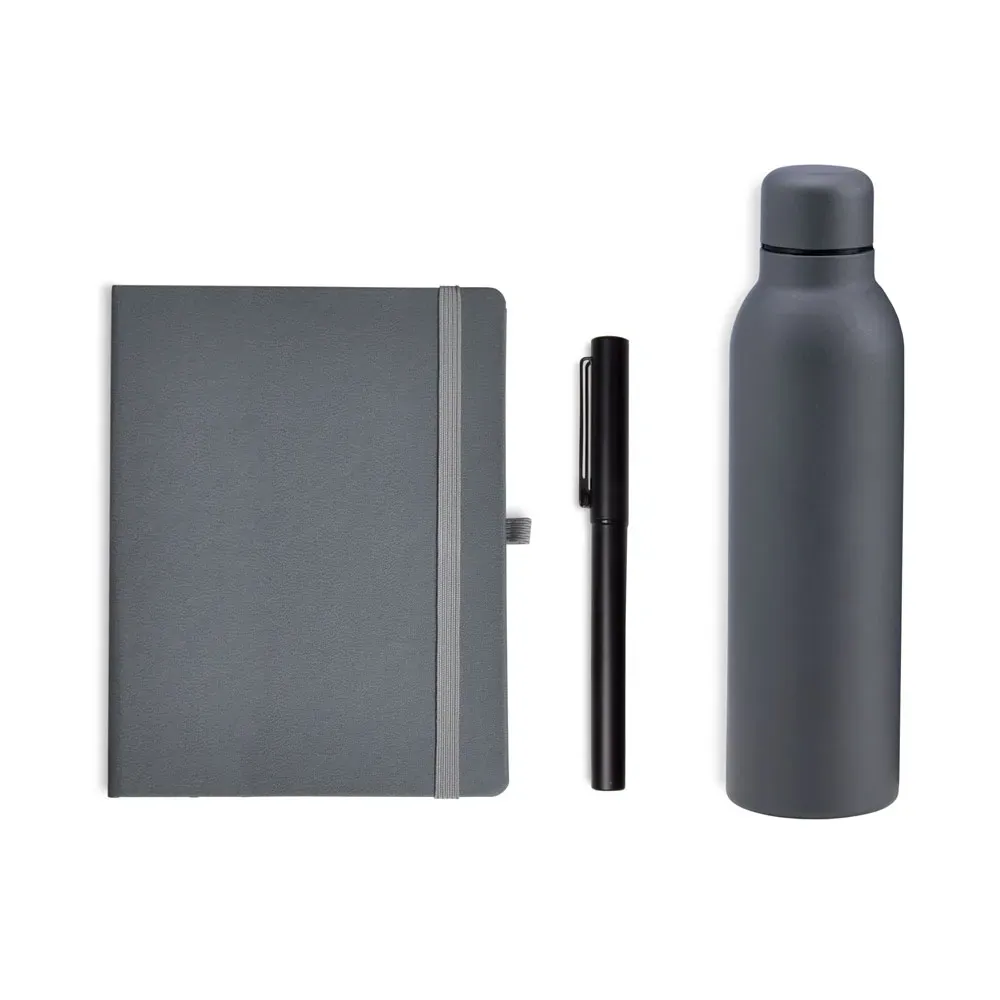 Kit Garrafa, Caderno E Caneta - 3 Pçs - Thumbnail 2