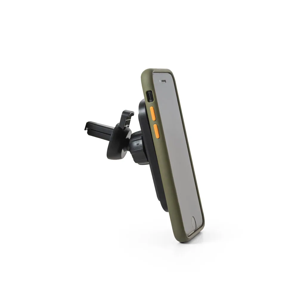 KOCH. Carregador magnético por indução super-rápido (wireless) com a funcionalidade de suporte para carro, em ABS 60% reciclado e silicone - Thumbnail 3