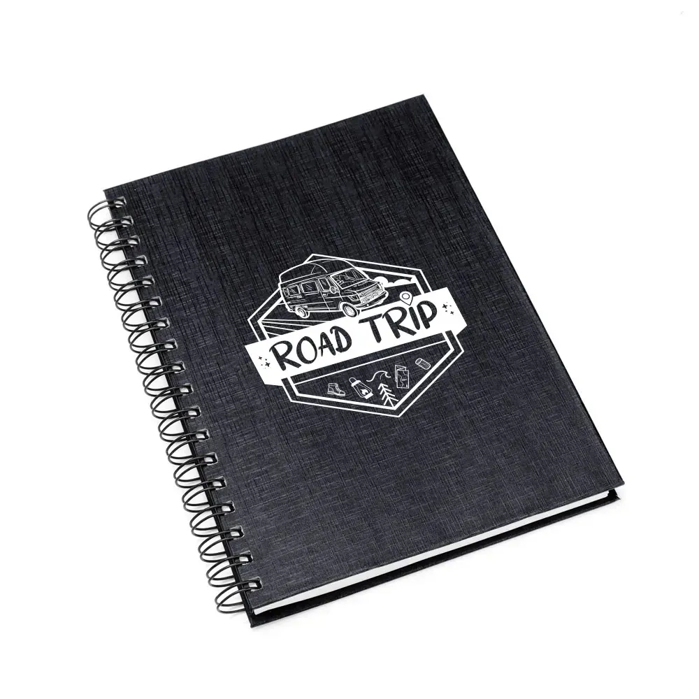 Caderno Pautado Com Wire-O - Preto - 23,5X18Cm - 100 Fls - Thumbnail 4
