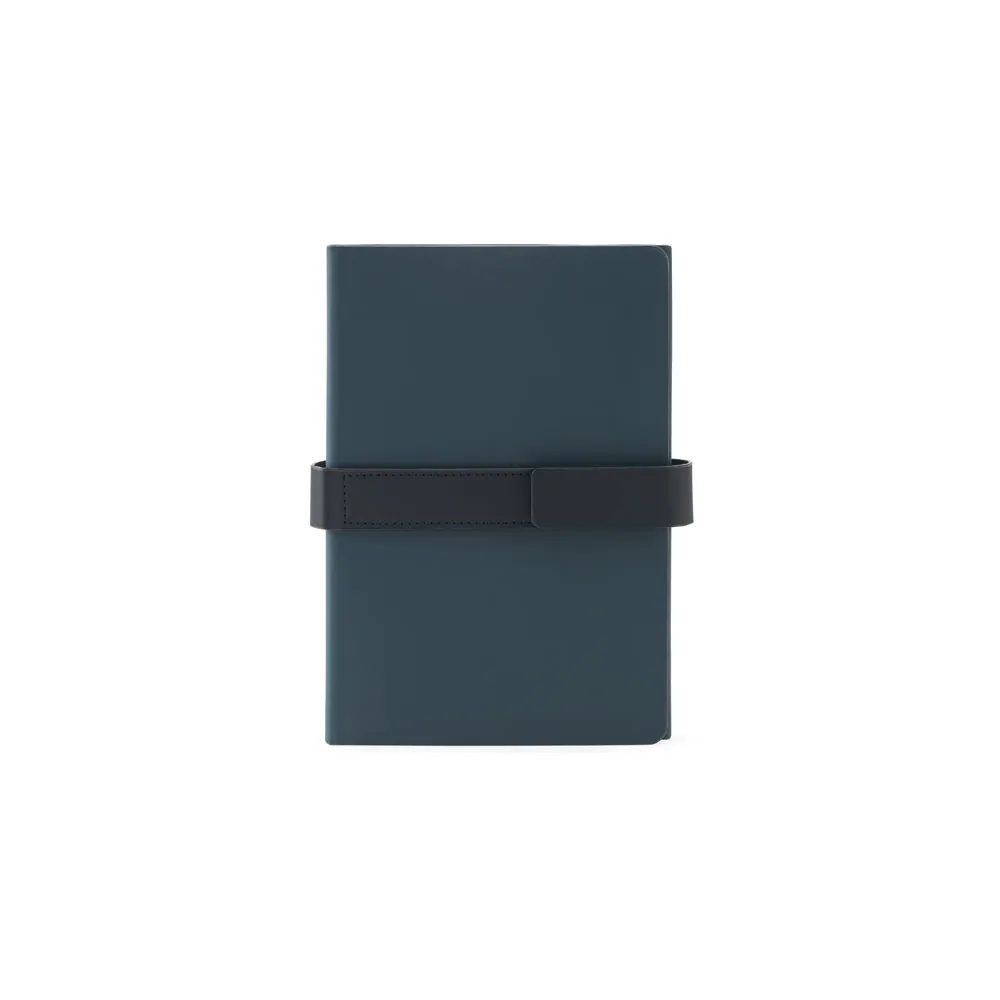 HILST. Caderno A5 com capa dura em 80% materiais reciclados estruturado em duas partes: páginas pautadas e páginas lisas - Thumbnail 2