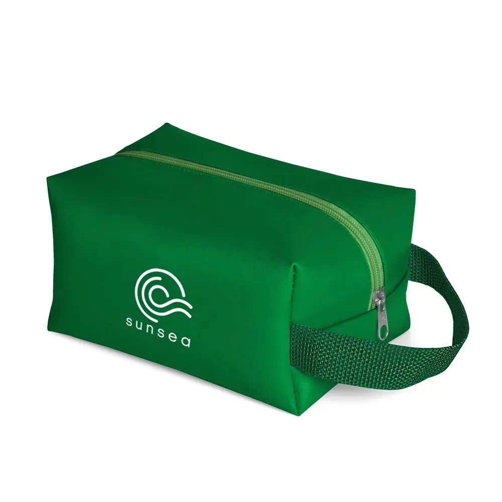 Necessaire C/ Alça Em Material Sintético - Verde - Thumbnail 4