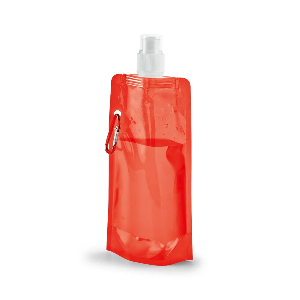 KWILL. Squeeze dobrável em PE com sistema "push-pull" e acabamento translúcido (460 mL) - Thumbnail 6