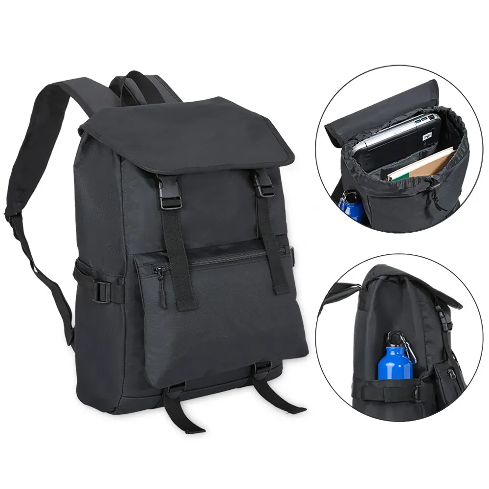 Mochila Em Polyester 600D - 18L - Preta