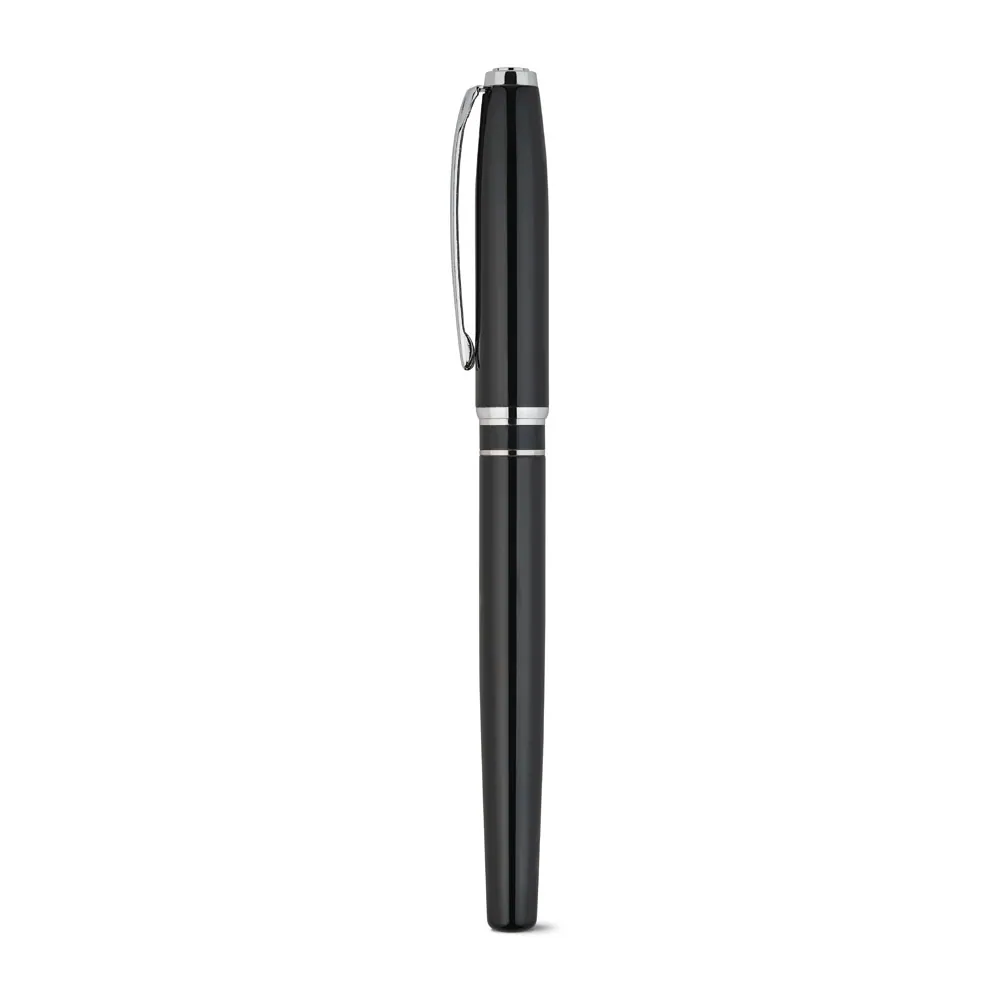 SARAMAGO. Set premium composto por 1 caneta esferográfica e 1 caneta roller em cobre e aço inox, com escrita em azul - Thumbnail 6