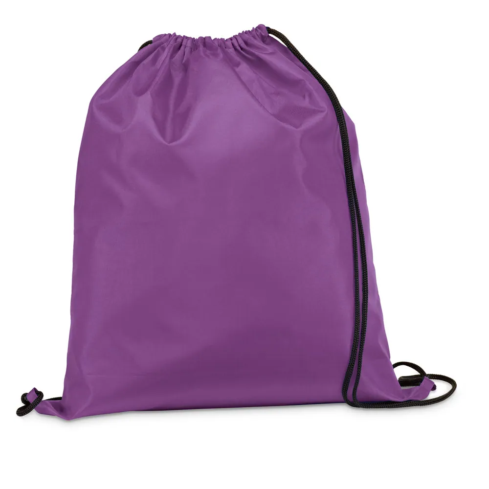 CARNABY. Sacola tipo mochila em 210D com cordões em preto - Thumbnail 26